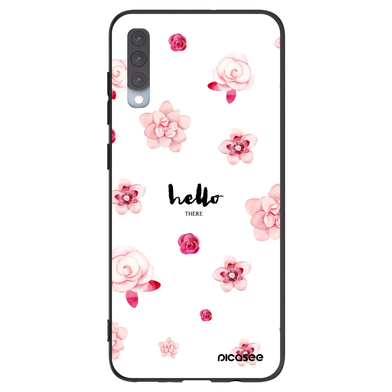 Picasee silikonový černý obal pro Samsung Galaxy A70 A705F - Hello there