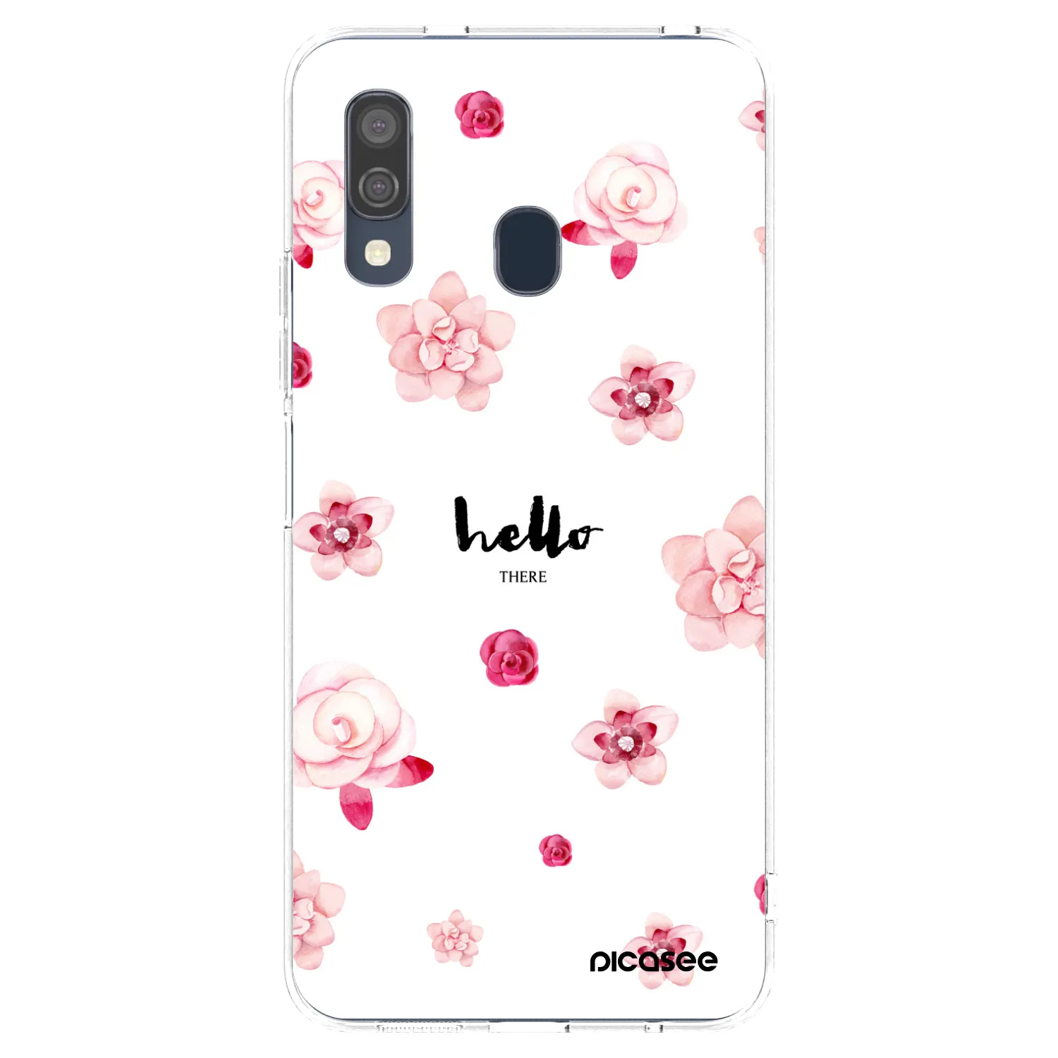 Picasee silikonový průhledný obal pro Samsung Galaxy A40 A405F - Hello there