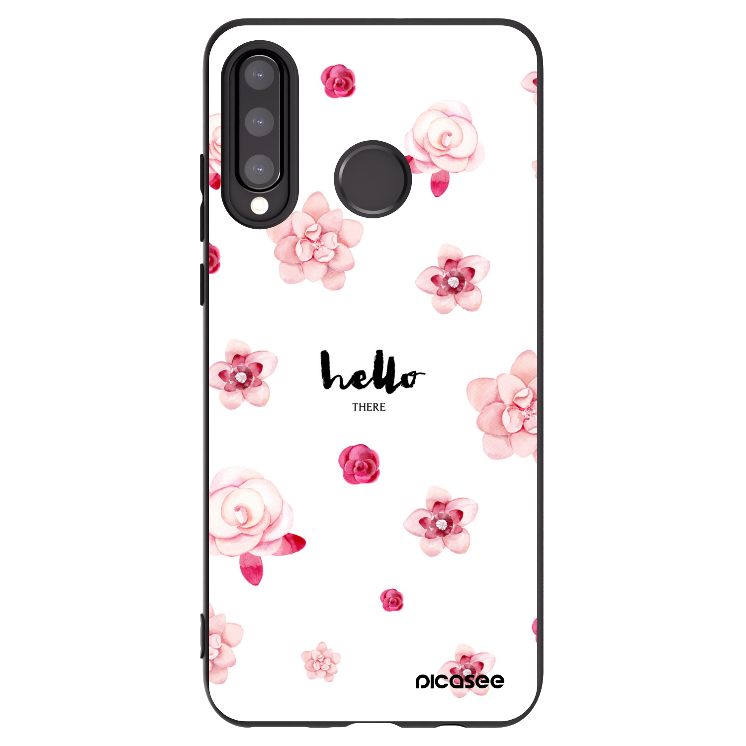 Picasee silikonový černý obal pro Huawei P30 Lite - Hello there