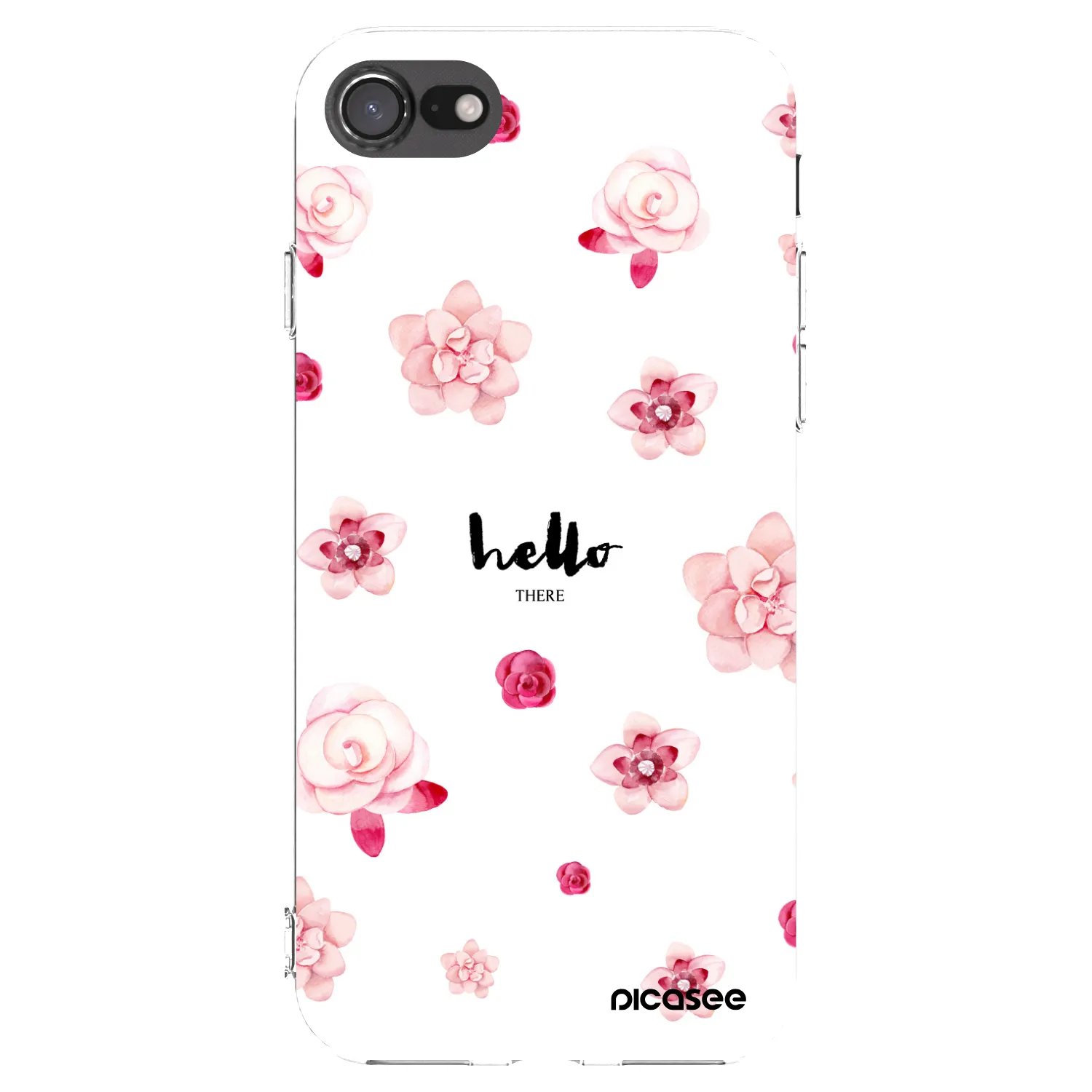 Picasee silikonový průhledný obal pro Apple iPhone 8 - Hello there