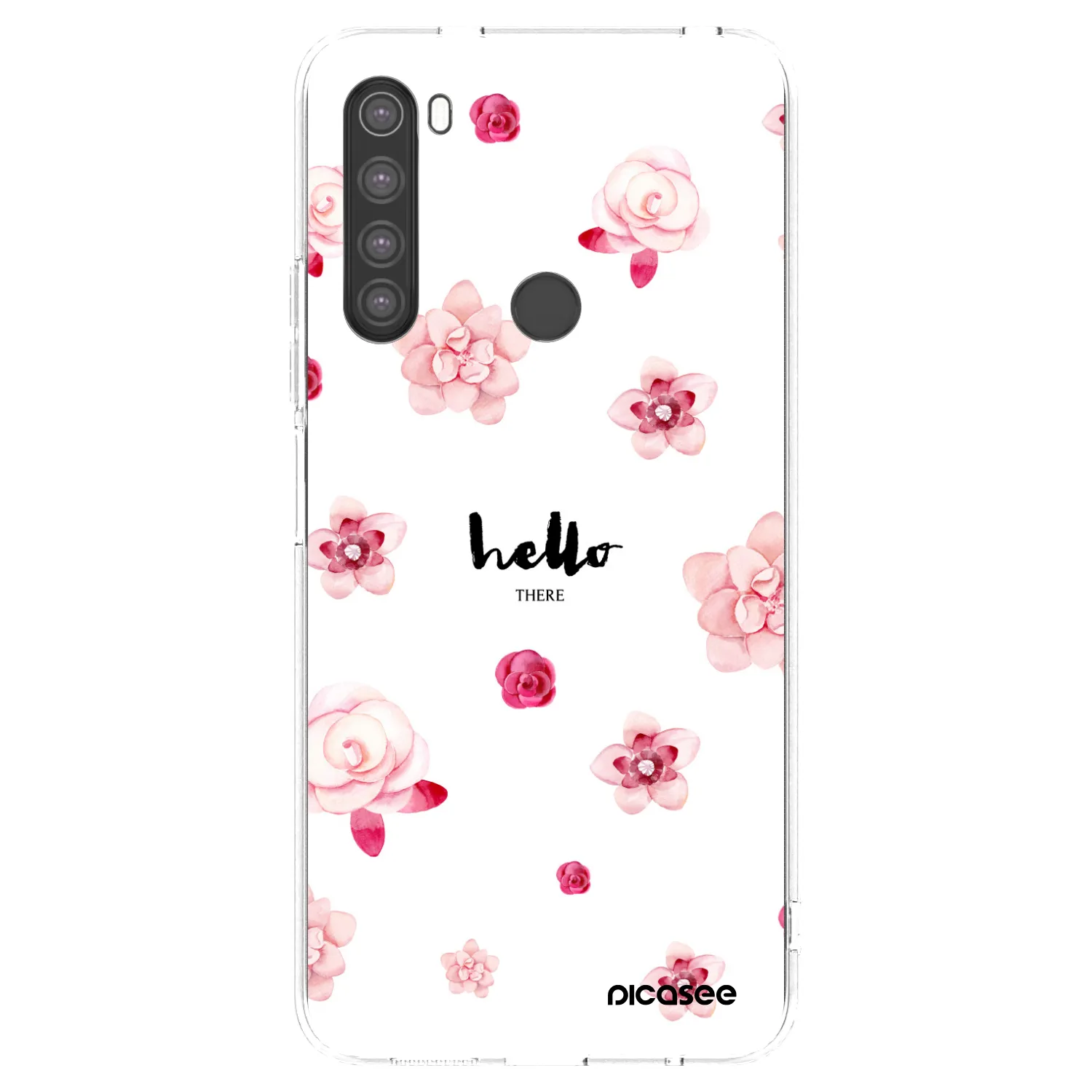 Picasee silikonový průhledný obal pro Xiaomi Redmi Note 8 - Hello there