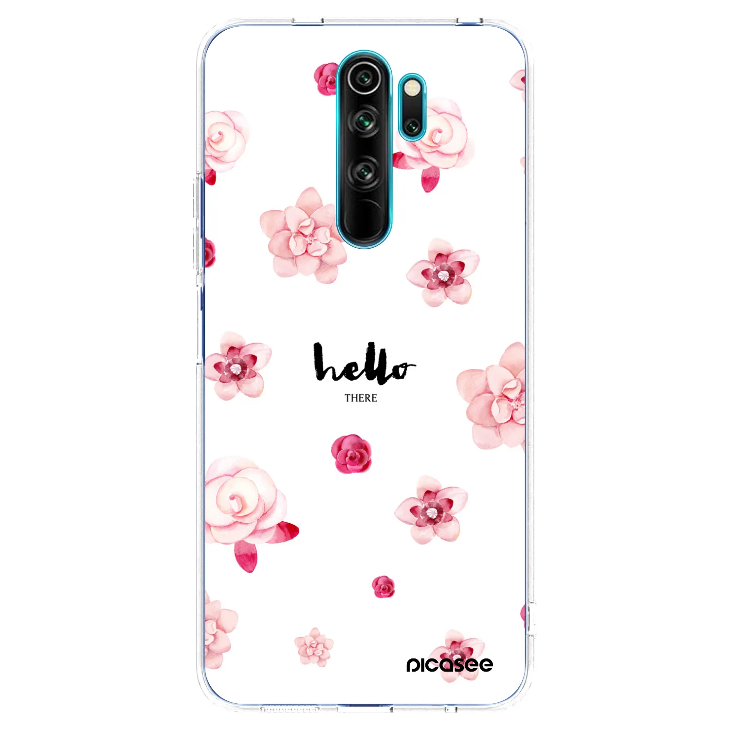 Picasee silikonový průhledný obal pro Xiaomi Redmi Note 8 Pro - Hello there