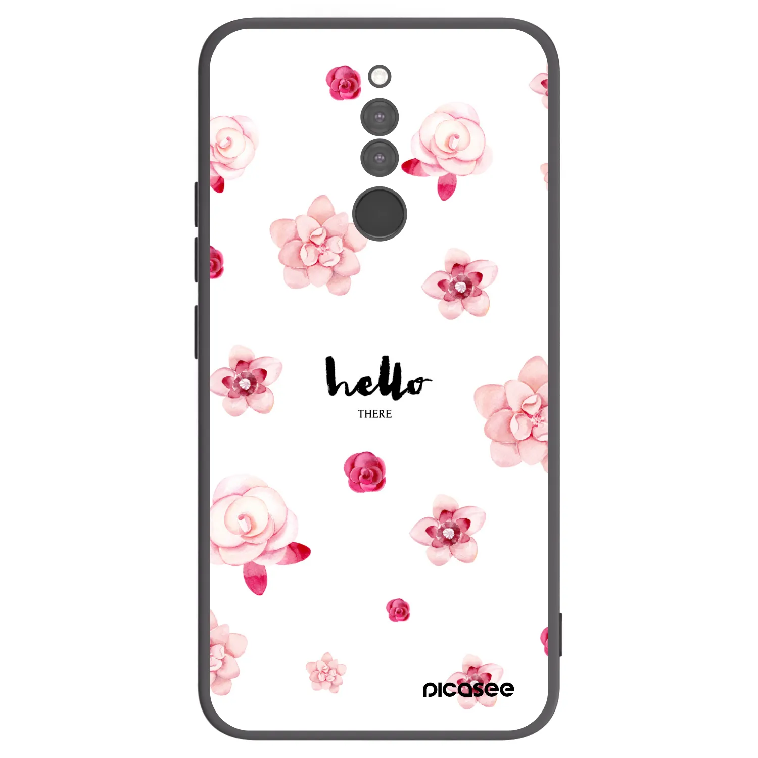 Picasee silikonový černý obal pro Xiaomi Redmi 8 - Hello there