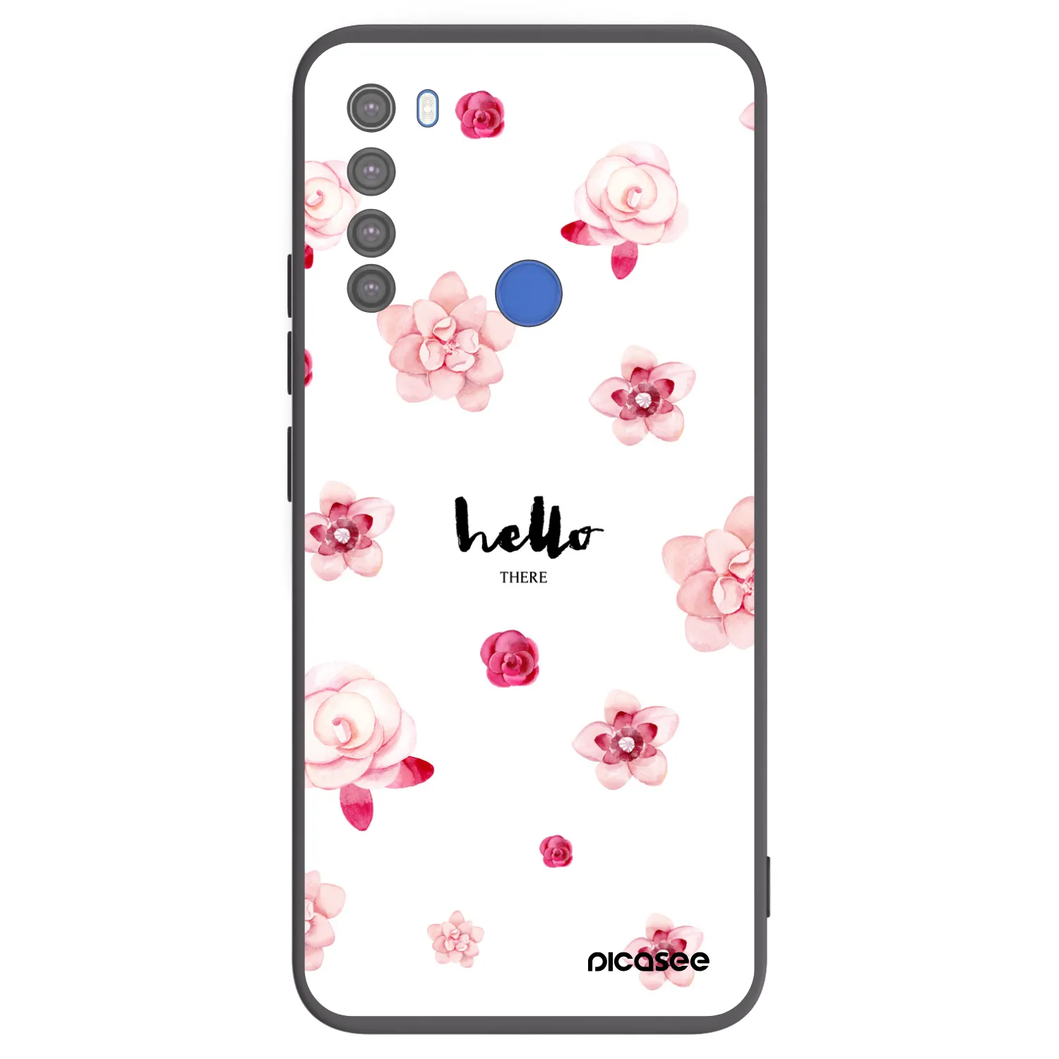 Picasee silikonový černý obal pro Xiaomi Redmi Note 8T - Hello there