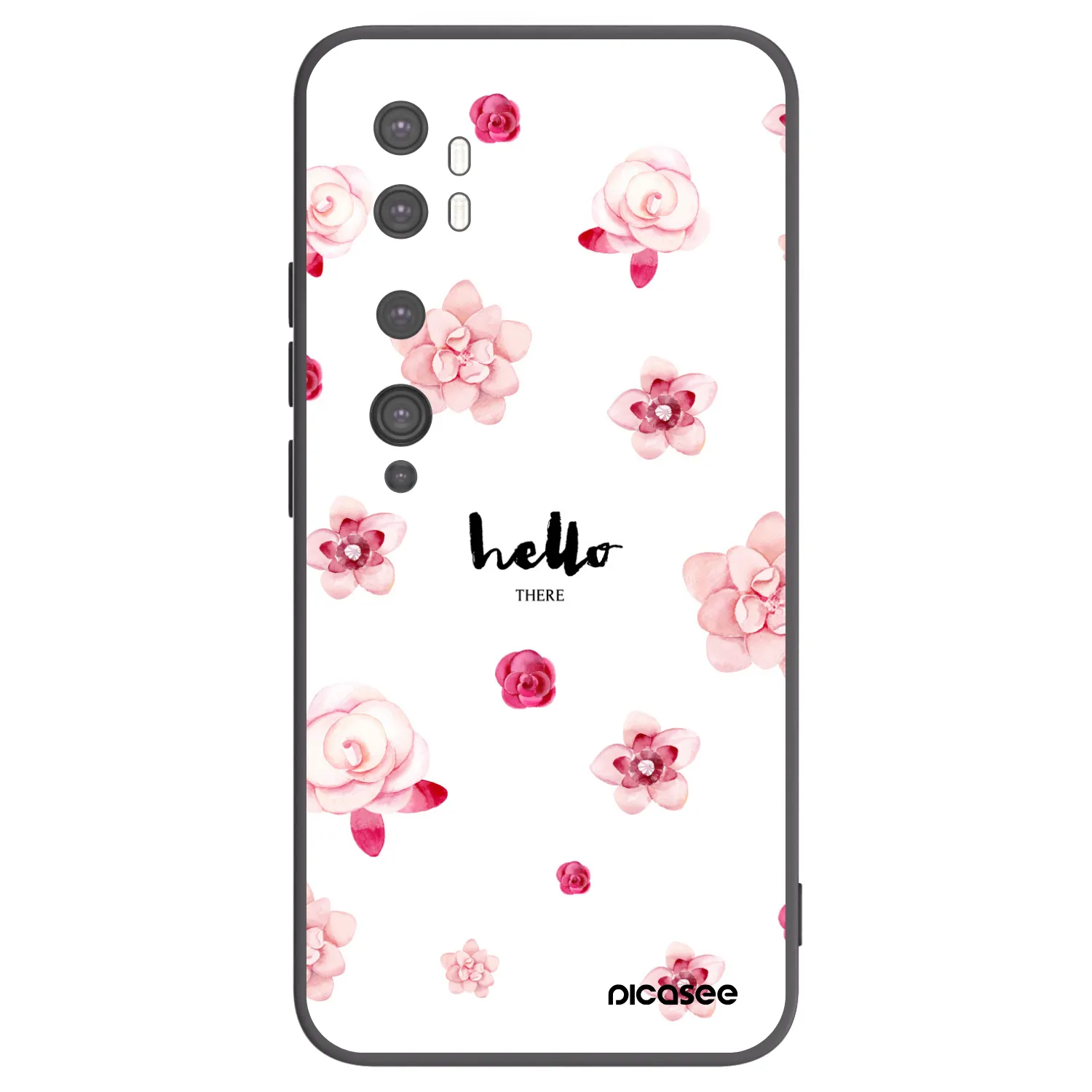 Picasee silikonový černý obal pro Xiaomi Mi Note 10 (Pro) - Hello there