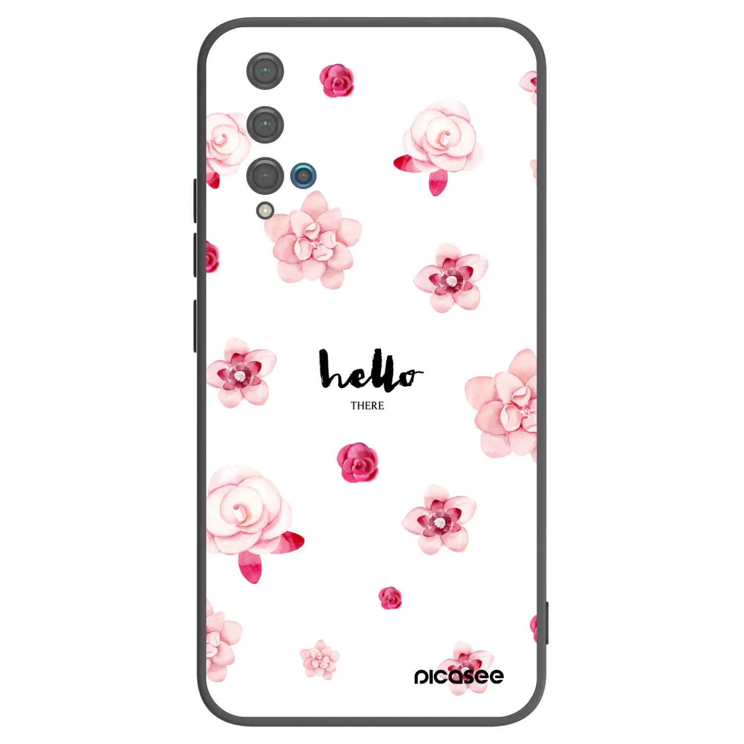 Picasee silikonový černý obal pro Huawei Nova 5T - Hello there