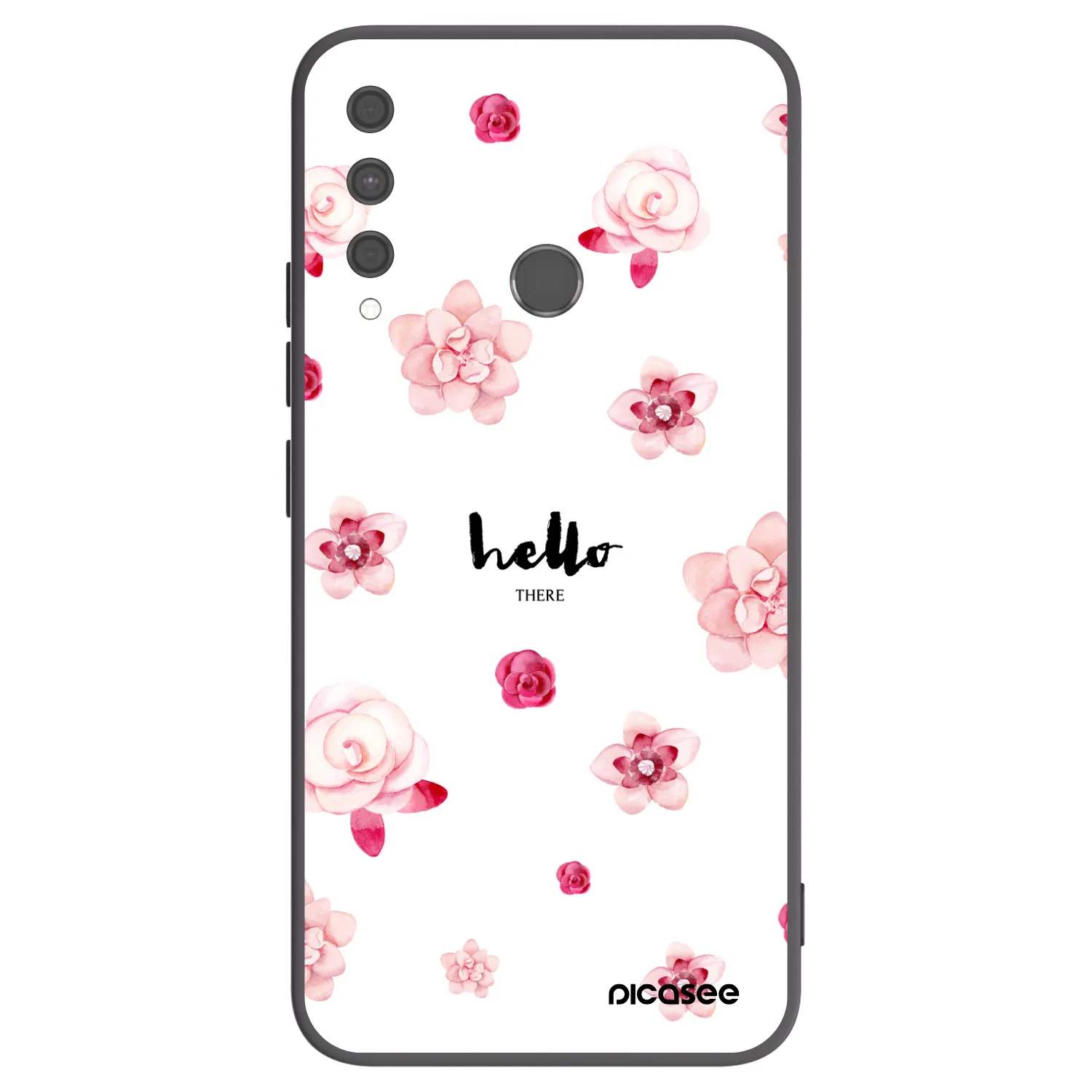 Picasee silikonový černý obal pro Huawei P40 Lite E - Hello there