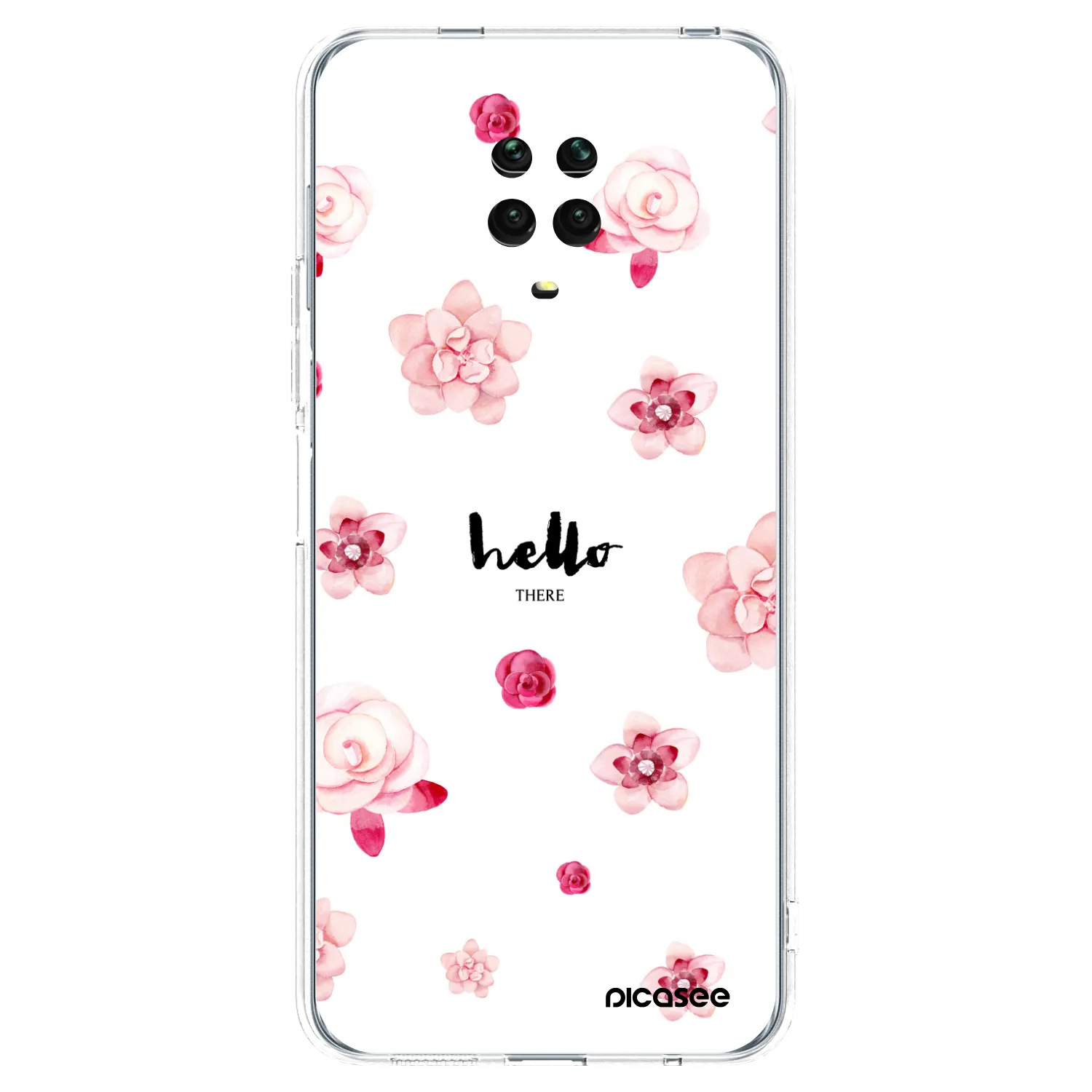 Picasee silikonový průhledný obal pro Xiaomi Redmi Note 9 Pro - Hello there