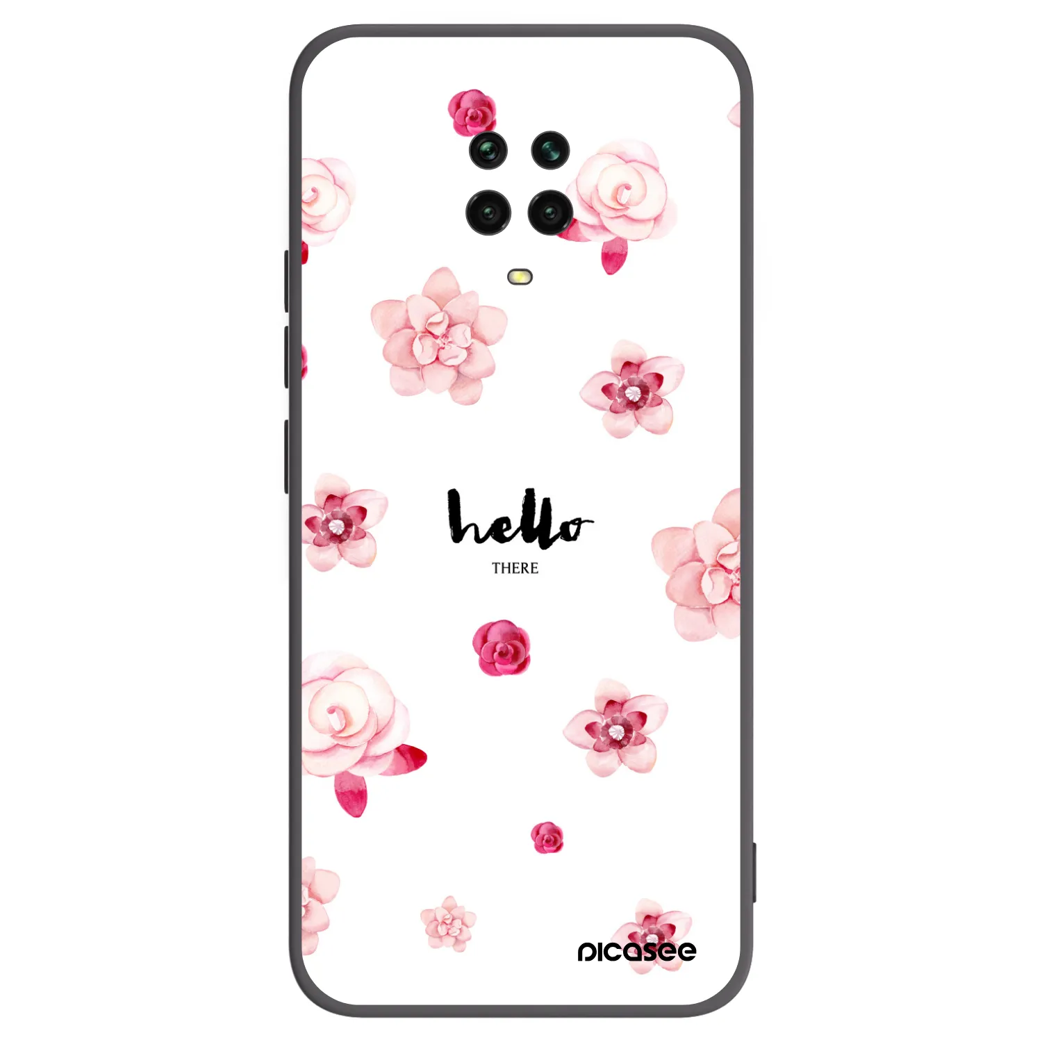 Picasee silikonový černý obal pro Xiaomi Redmi Note 9 Pro - Hello there