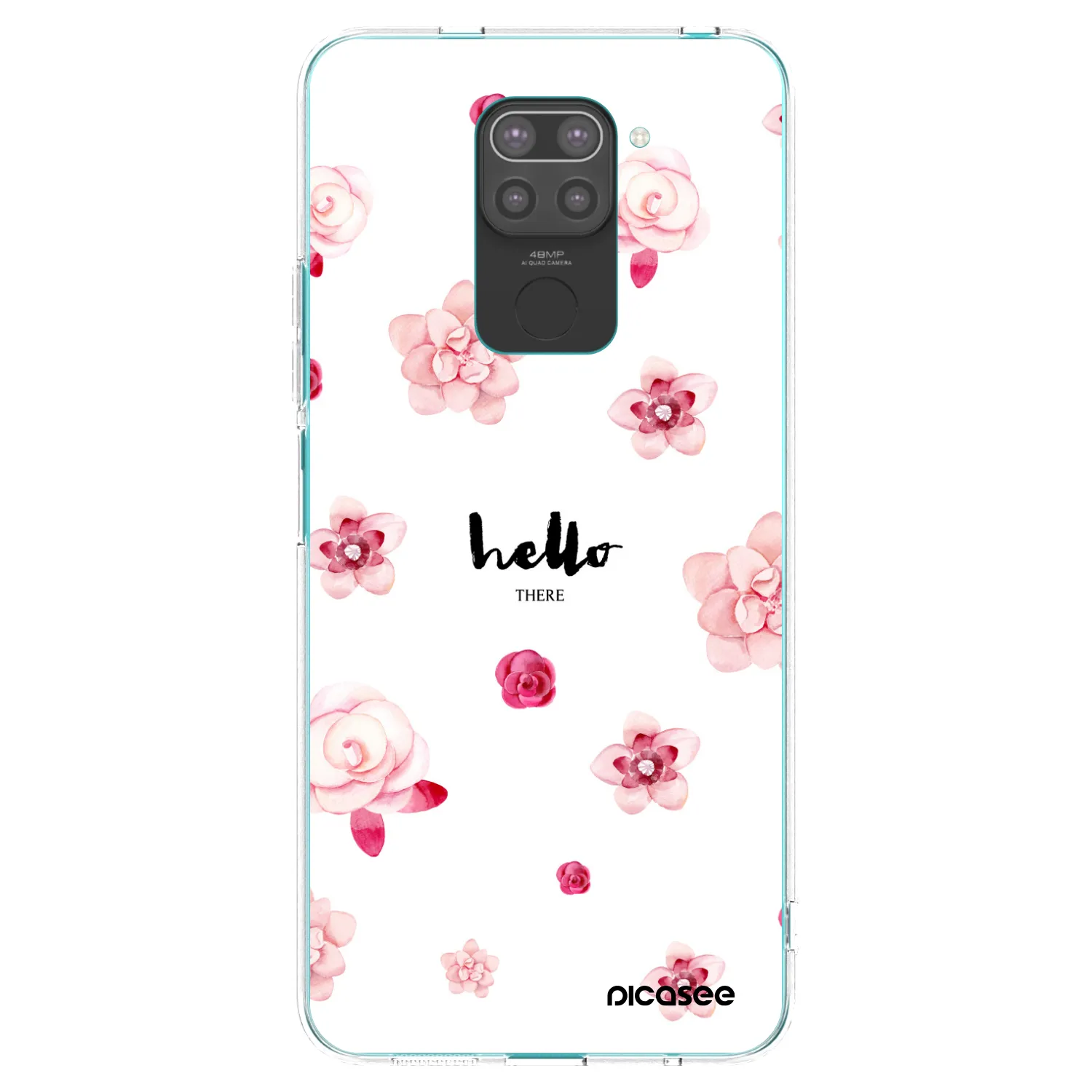 Picasee silikonový černý obal pro Xiaomi Redmi Note 9 - Hello there