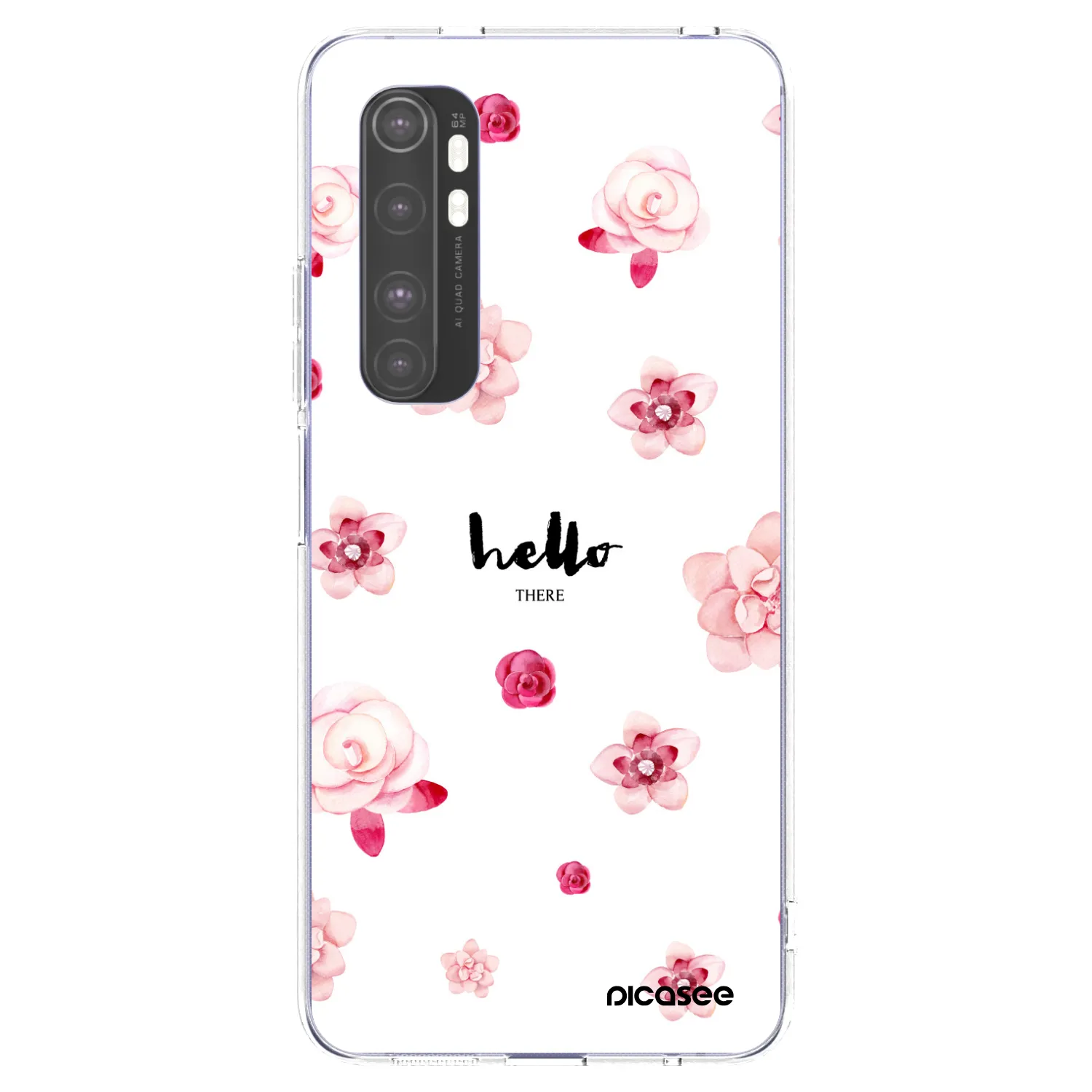 Picasee silikonový průhledný obal pro Xiaomi Mi Note 10 Lite - Hello there