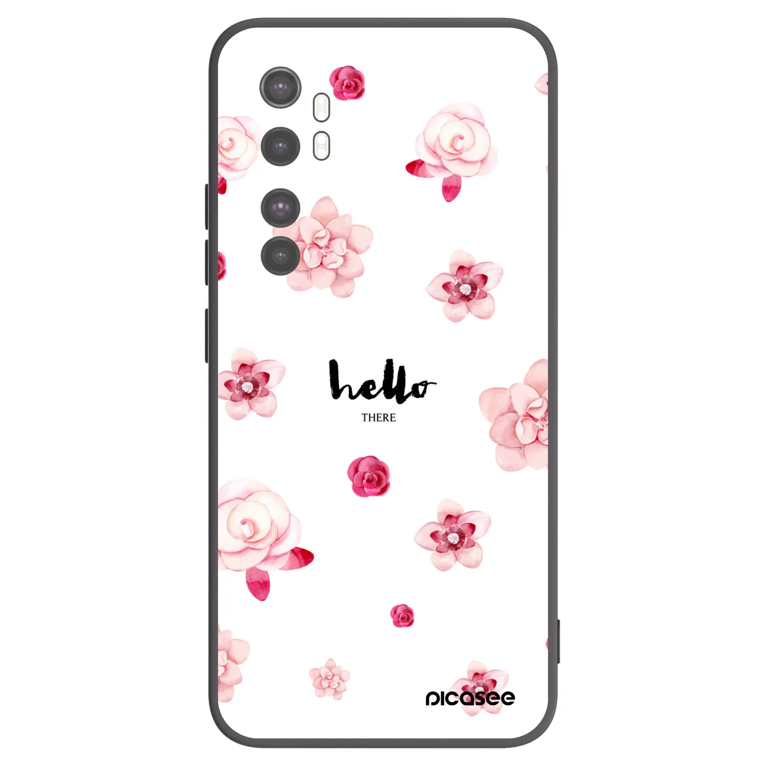 Picasee silikonový černý obal pro Xiaomi Mi Note 10 Lite - Hello there
