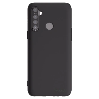 Picasee silikonový černý obal pro Realme 5 - Clear