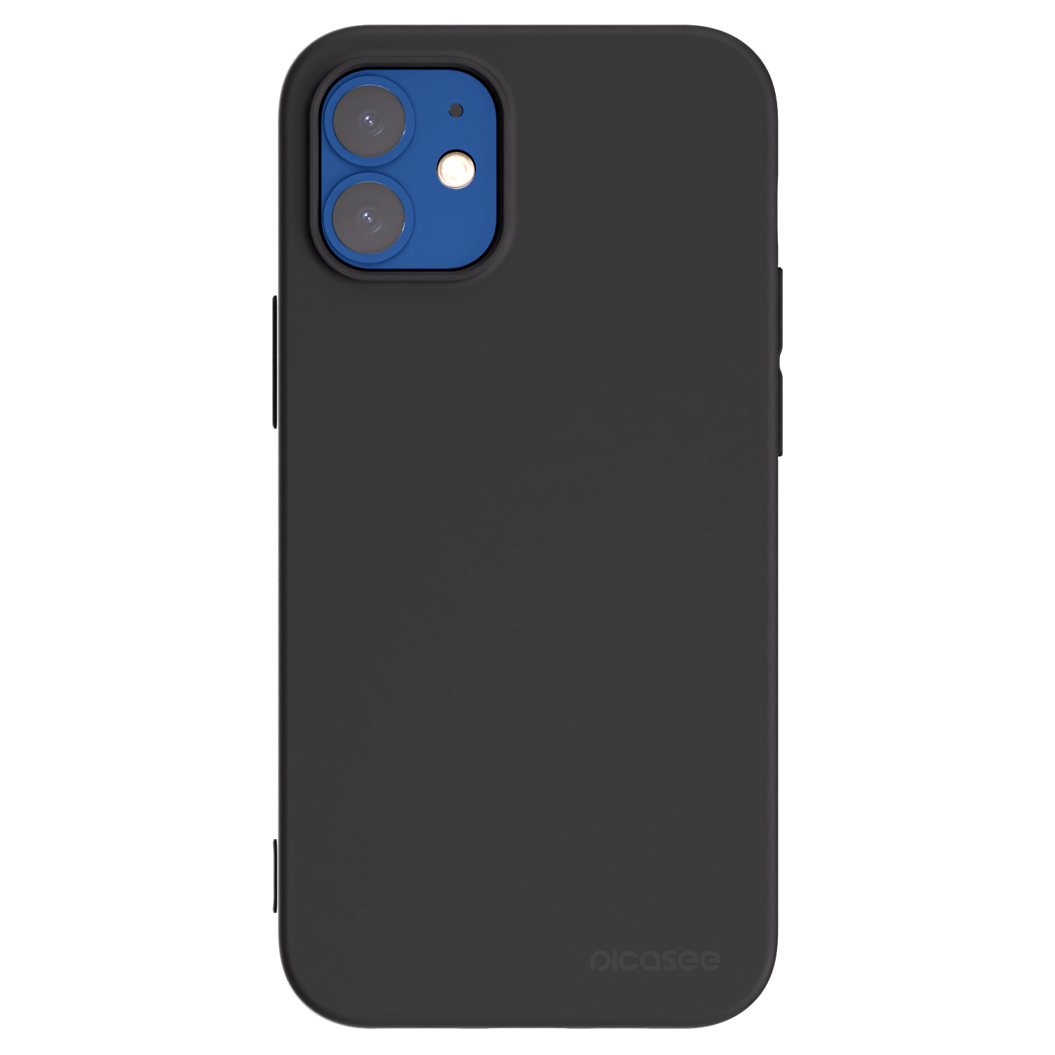 Picasee silikonový černý obal pro Apple iPhone 12 mini - Clear