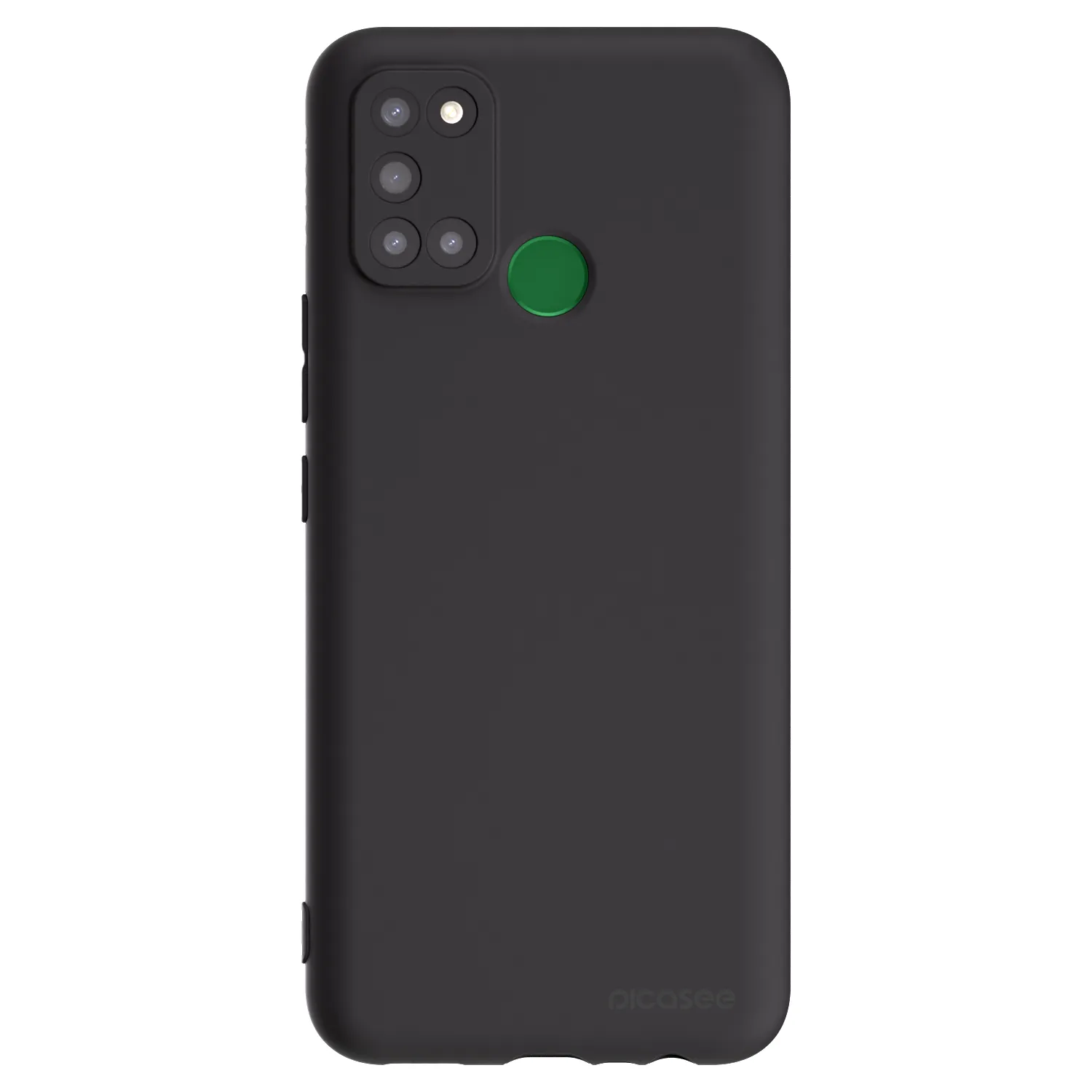 Picasee silikonový černý obal pro Realme 7i - Clear