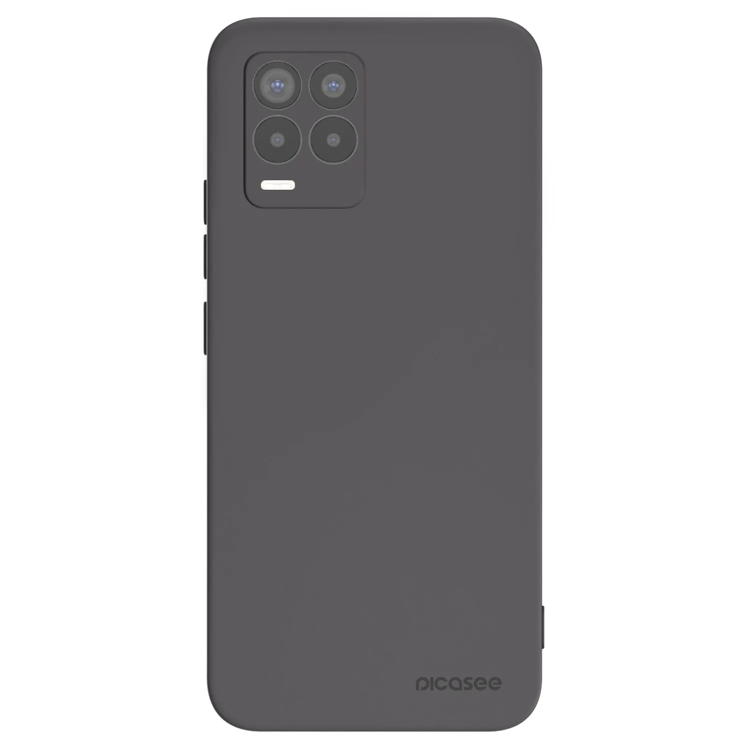 Picasee silikonový černý obal pro Realme 8 4G - Clear