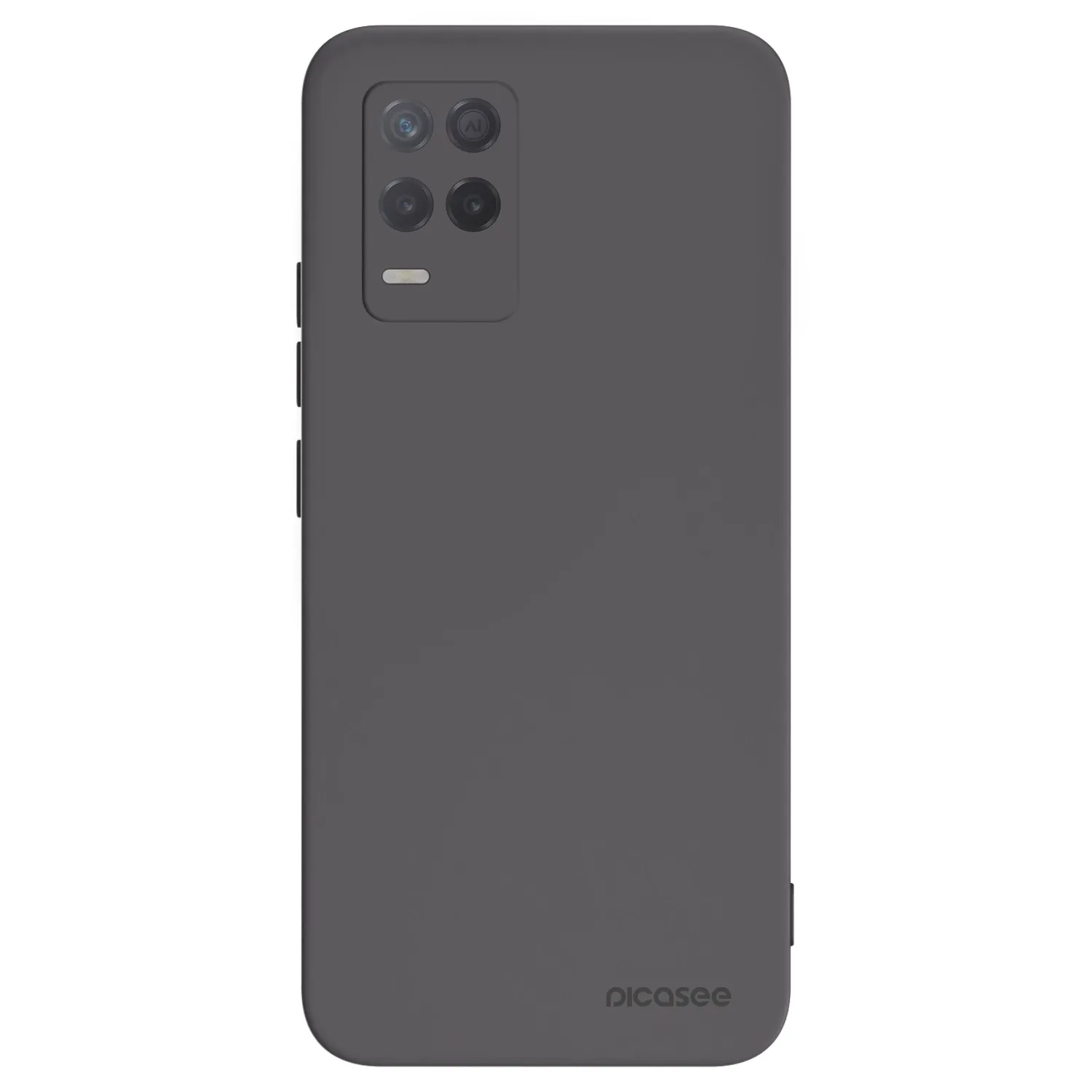 Picasee silikonový černý obal pro Realme 8 5G - Clear