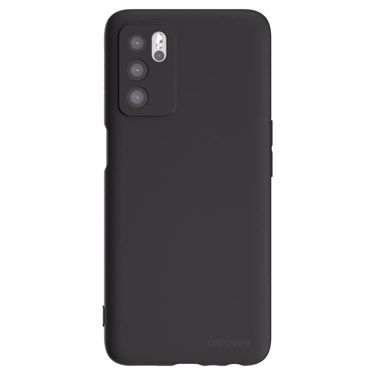 Picasee silikonový černý obal pro OPPO A16s - Clear