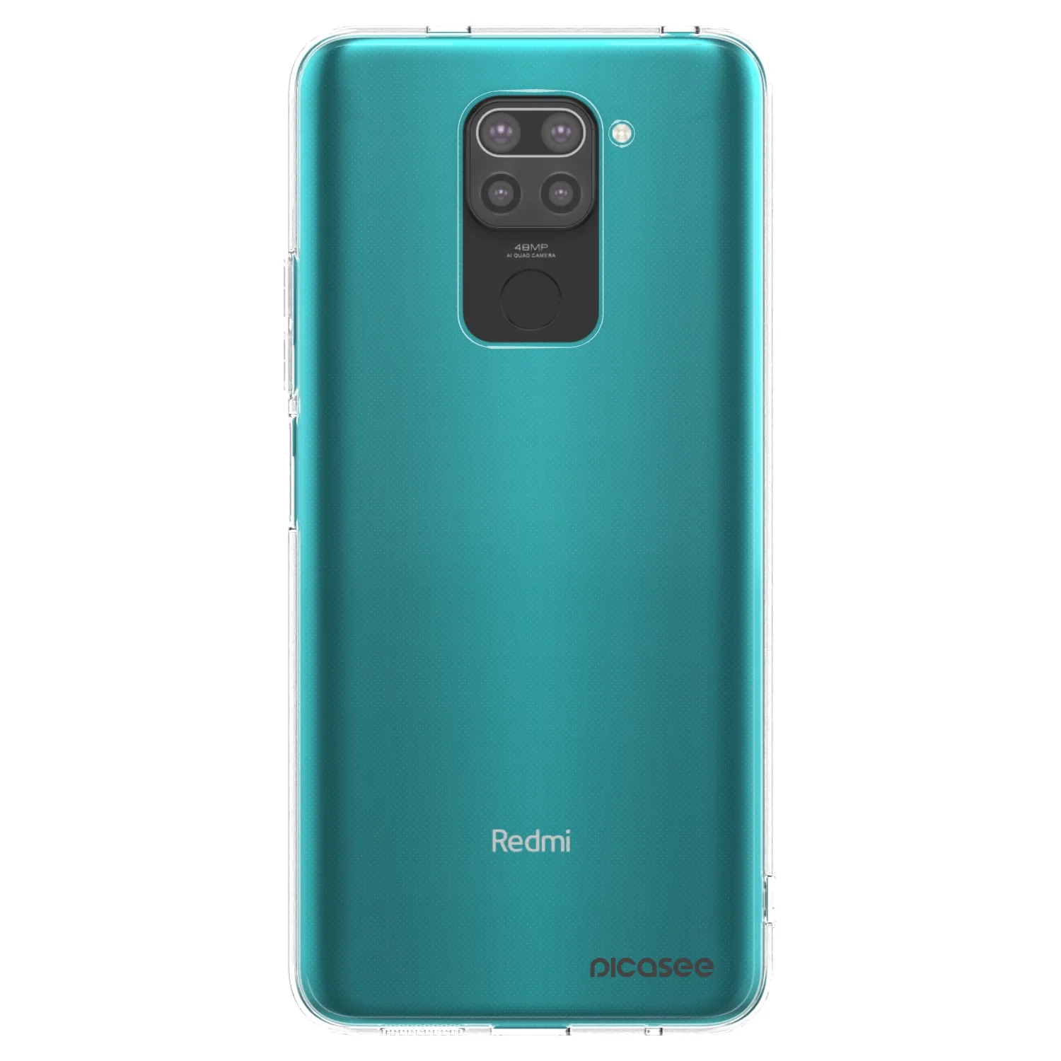 Picasee silikonový černý obal pro Xiaomi Redmi Note 9 - Clear