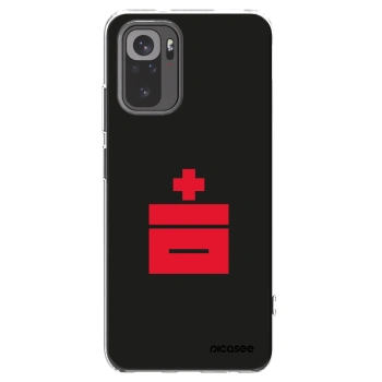 Picasee silikonový průhledný obal pro Xiaomi Redmi Note 10S - Le Plastenciaga