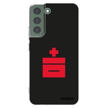 Picasee silikonový průhledný obal pro Samsung Galaxy S22+ 5G - Le Plastenciaga