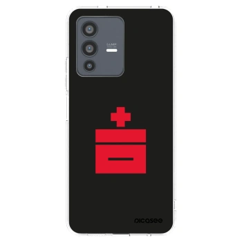 Picasee silikonový průhledný obal pro Vivo V23 5G - Le Plastenciaga