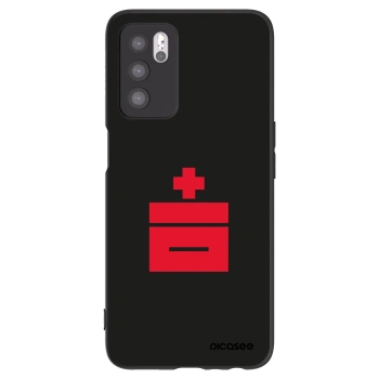 Picasee silikonový černý obal pro OPPO A16 - Le Plastenciaga