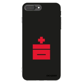 Picasee silikonový průhledný obal pro Apple iPhone 8 Plus - Le Plastenciaga