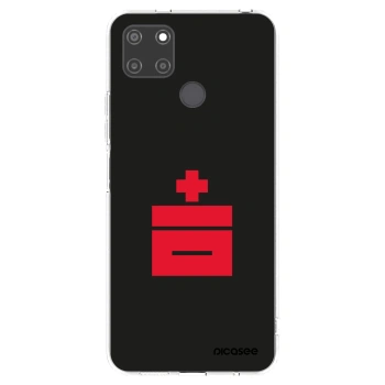 Picasee silikonový průhledný obal pro Realme C21Y - Le Plastenciaga