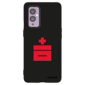 Picasee silikonový černý obal pro OnePlus 9 - Le Plastenciaga