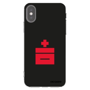 Picasee silikonový průhledný obal pro Apple iPhone X/XS - Le Plastenciaga