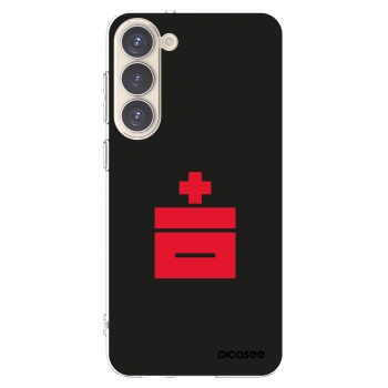Picasee silikonový průhledný obal pro Samsung Galaxy S23+ 5G - Le Plastenciaga