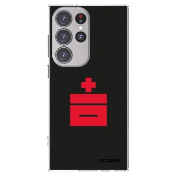 Picasee silikonový průhledný obal pro Samsung Galaxy S23 Ultra 5G - Le Plastenciaga