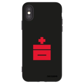 Picasee silikonový černý obal pro Apple iPhone X/XS - Le Plastenciaga