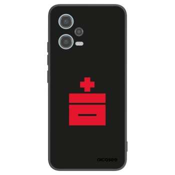Picasee silikonový černý obal pro Xiaomi Redmi Note 12 5G - Le Plastenciaga
