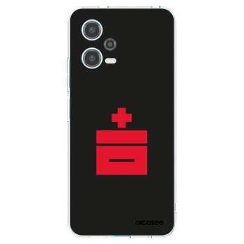 Picasee silikonový průhledný obal pro Xiaomi Redmi Note 12 5G - Le Plastenciaga