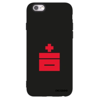 Picasee silikonový černý obal pro Apple iPhone 6/6S - Le Plastenciaga