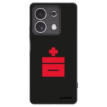 Picasee silikonový černý obal pro Xiaomi Redmi Note 13 4G - Le Plastenciaga