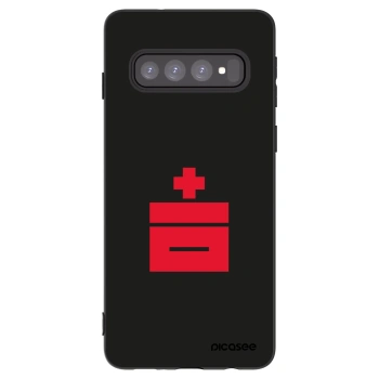 Picasee silikonový černý obal pro Samsung Galaxy S10 G973 - Le Plastenciaga