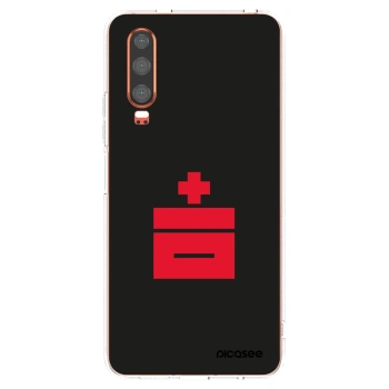 Picasee silikonový průhledný obal pro Huawei P30 - Le Plastenciaga