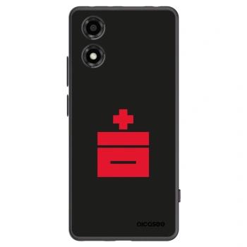 Picasee silikonový černý obal pro Motorola Moto E14 - Le Plastenciaga