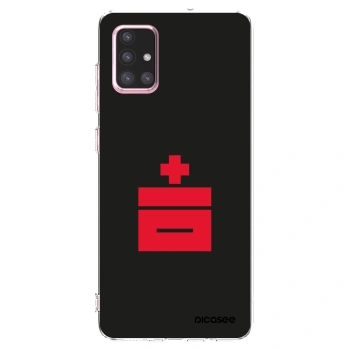 Picasee silikonový průhledný obal pro Samsung Galaxy A71 A715F - Le Plastenciaga