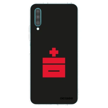 Picasee silikonový průhledný obal pro Samsung Galaxy A30s A307F - Le Plastenciaga