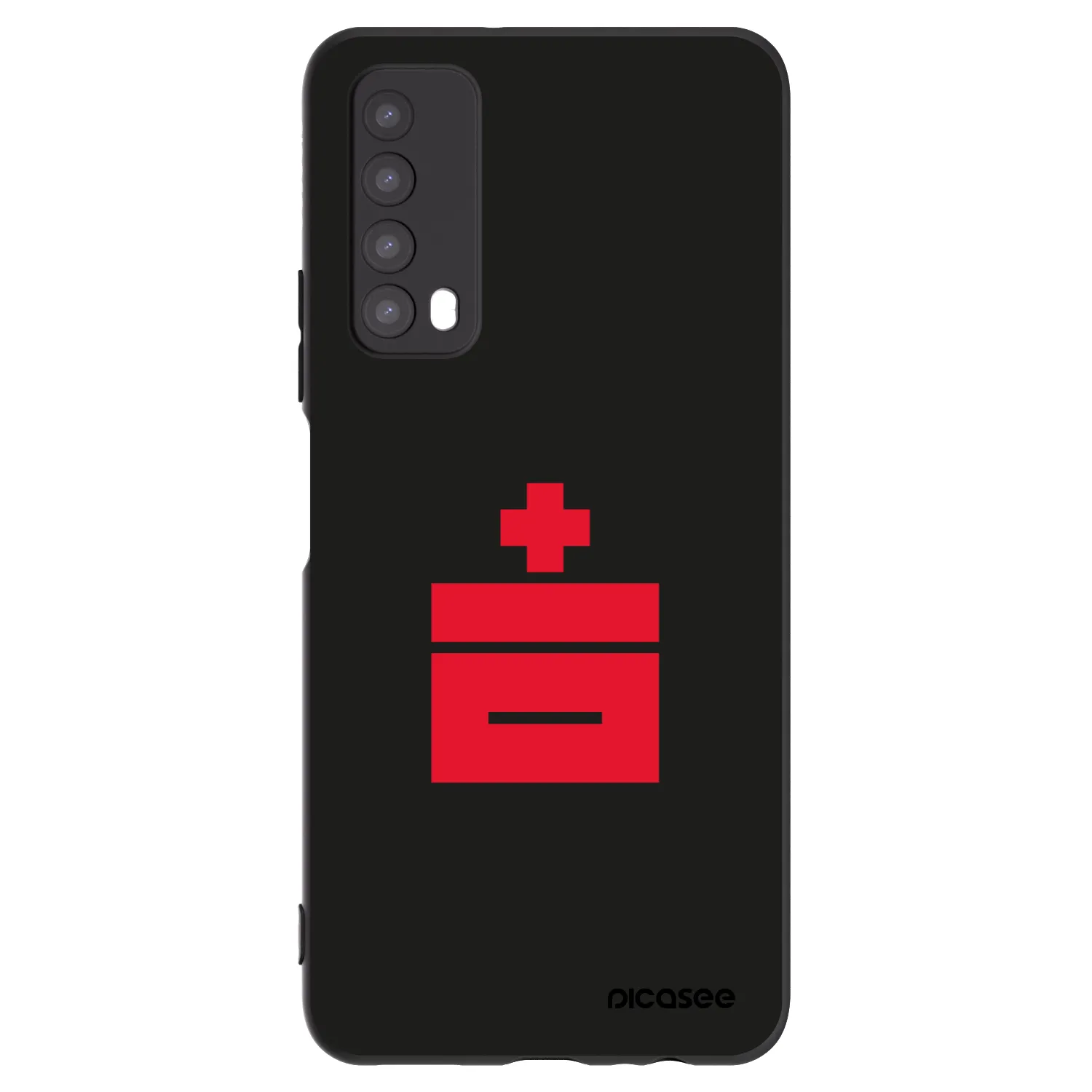 Picasee silikonový černý obal pro Huawei P Smart 2021 - Le Plastenciaga