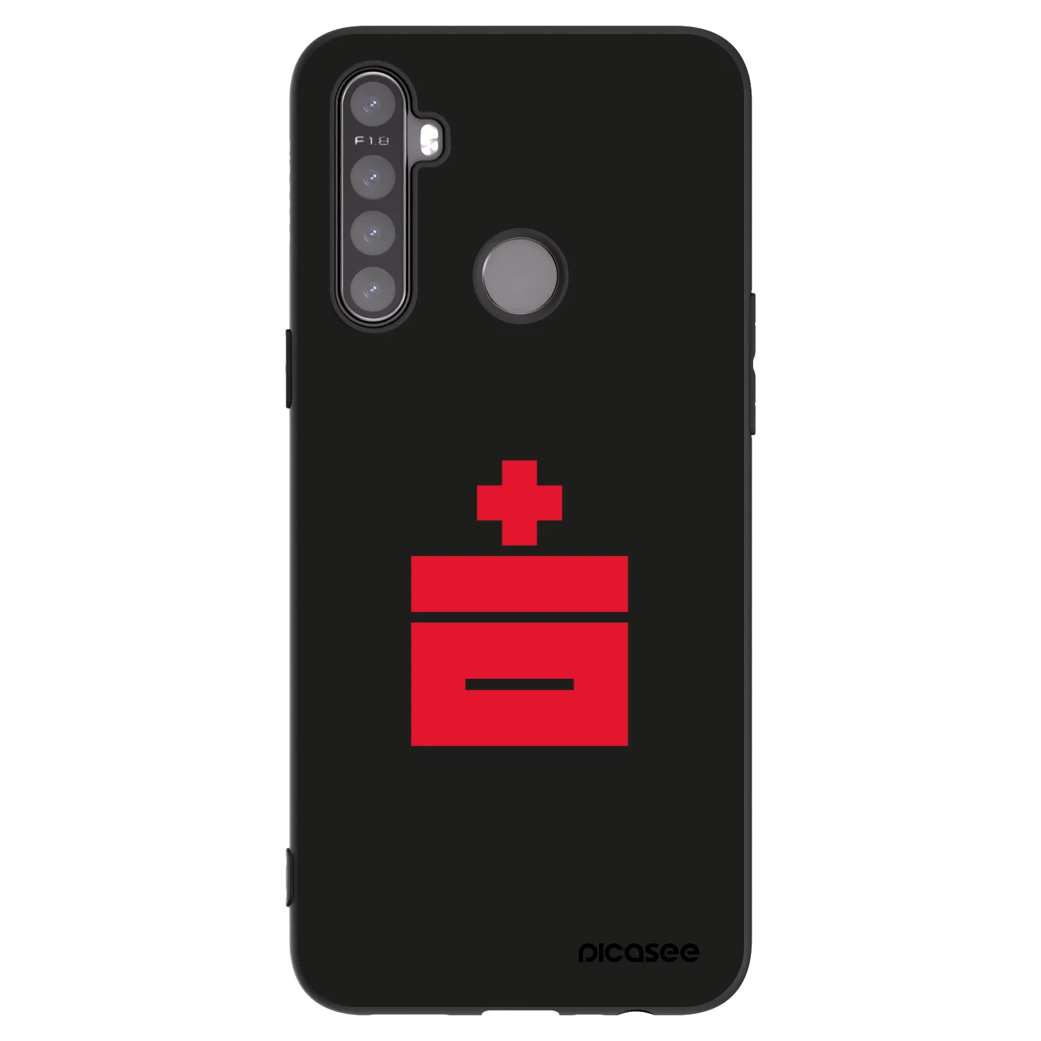 Picasee silikonový černý obal pro Realme 5 - Le Plastenciaga