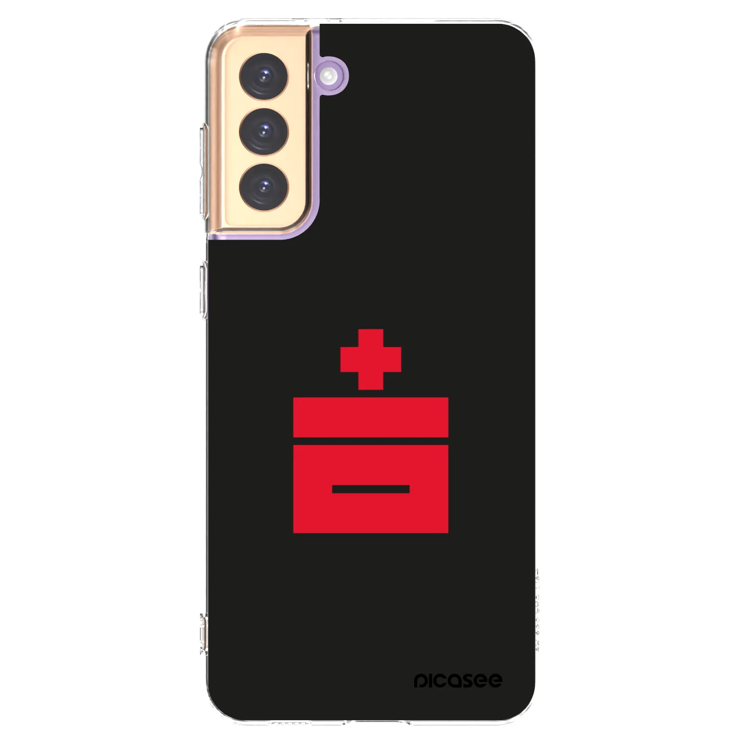 Picasee silikonový průhledný obal pro Samsung Galaxy S21+ 5G G996F - Le Plastenciaga