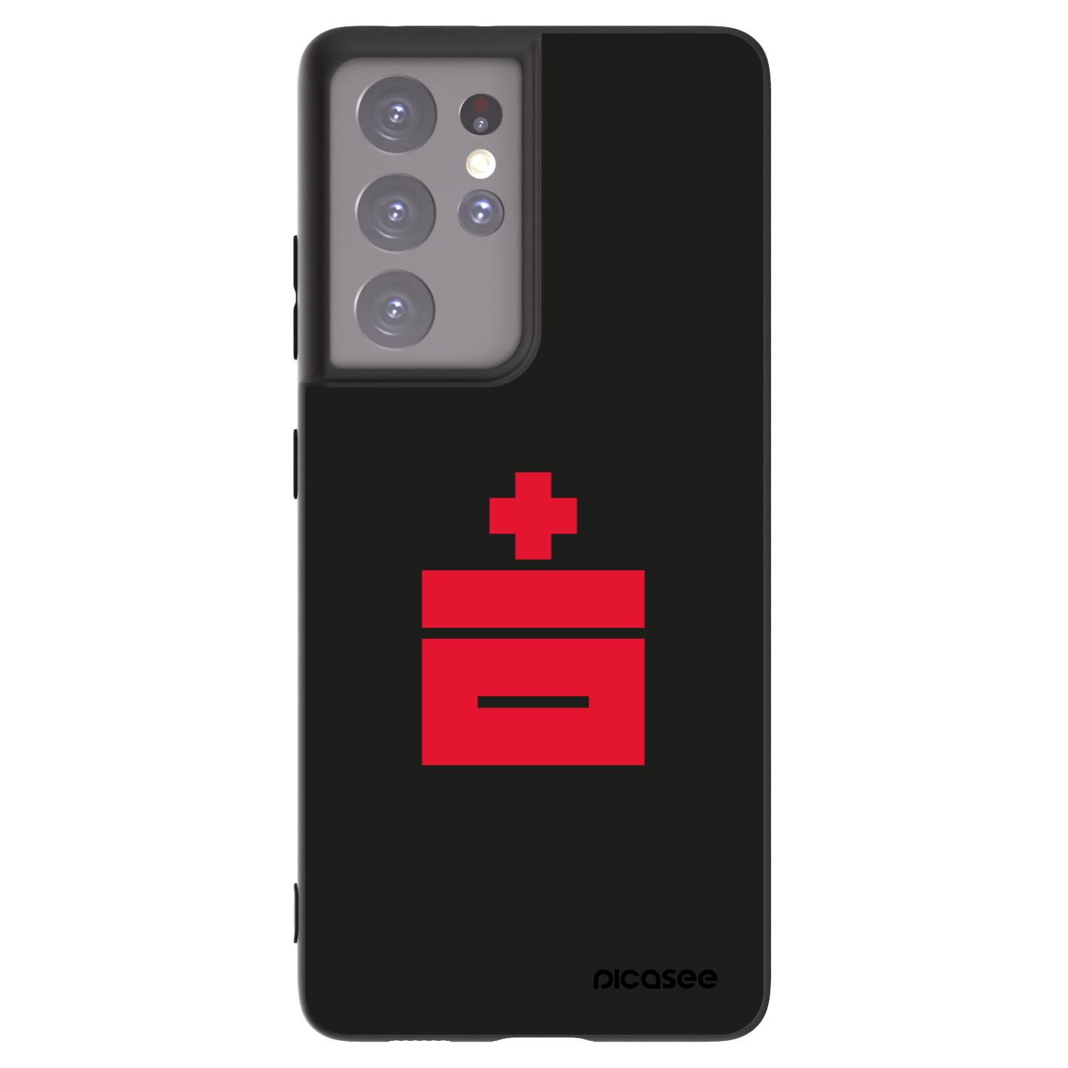 Picasee silikonový černý obal pro Samsung Galaxy S21 Ultra 5G G998B - Le Plastenciaga
