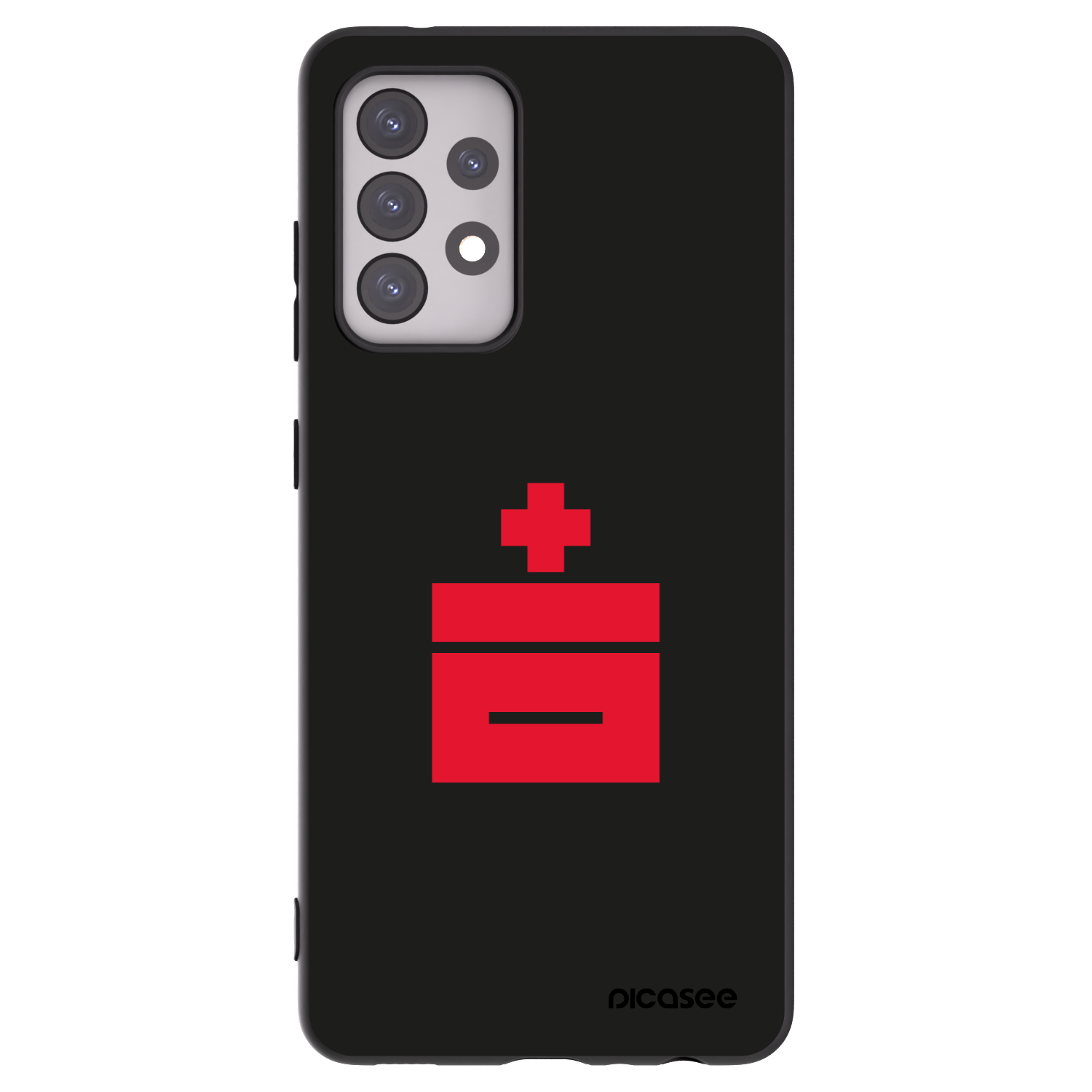 Picasee silikonový černý obal pro Samsung Galaxy A52 5G A525F - Le Plastenciaga