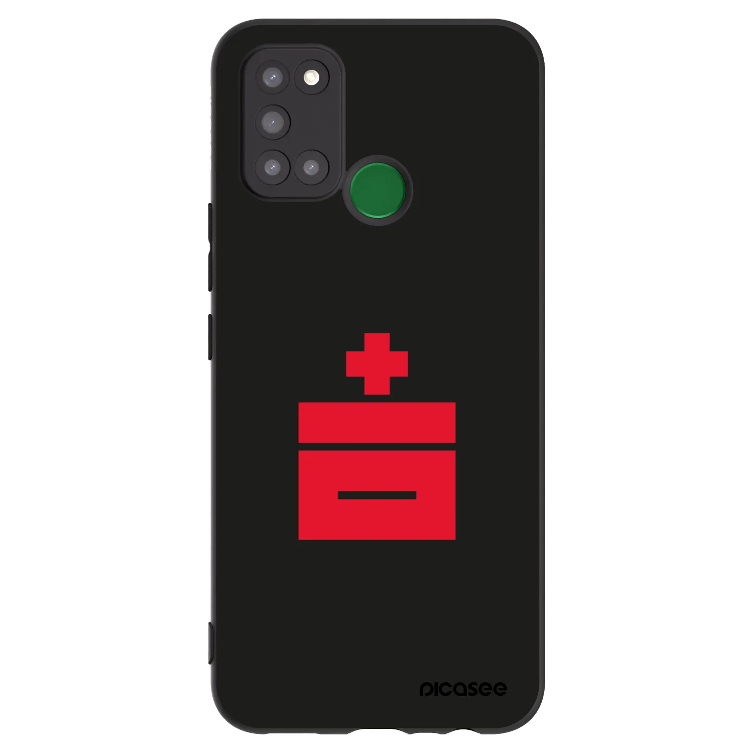 Picasee silikonový černý obal pro Realme 7i - Le Plastenciaga