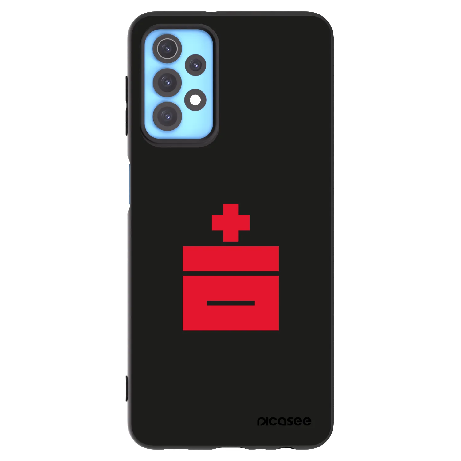 Picasee silikonový černý obal pro Samsung Galaxy A32 4G SM-A325F - Le Plastenciaga